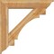 Ekena Millwork Merced Traditional Rough Sawn Bracket w/ Offset Brace, Western Red Cedar, 8"W x 40"D x 40"H BKT0806X40X40MRC01RWR - alternate 3